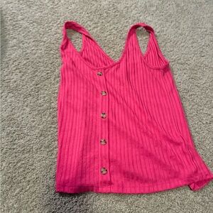 Women's H&M Pink Button-Down Top